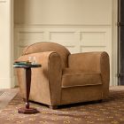 Pierce &amp; Ward Leather Cozy Club Chair