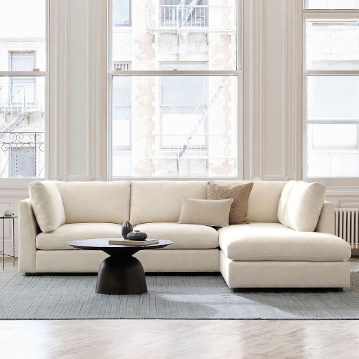 Maud 2-Piece Bumper Chaise Sectional (119") by West Elm