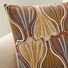 Offset Abstract Floral Pillow Cover