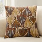 Offset Abstract Floral Pillow Cover