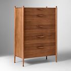 Pierce &amp; Ward 5-Drawer Ball Foot Dresser (36")