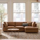 Maud Leather 2-Piece Chaise Sectional (119")