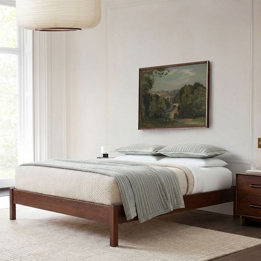 Collins Solid Wood Simple Bed Frame by West Elm