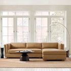 Thea Leather 2-Piece Chaise Sectional (111")