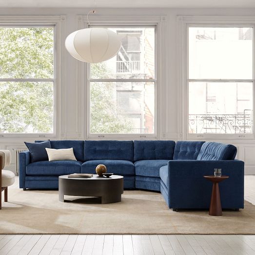 Wyatt 3-Piece Wedge L-Shaped Sectional by West Elm