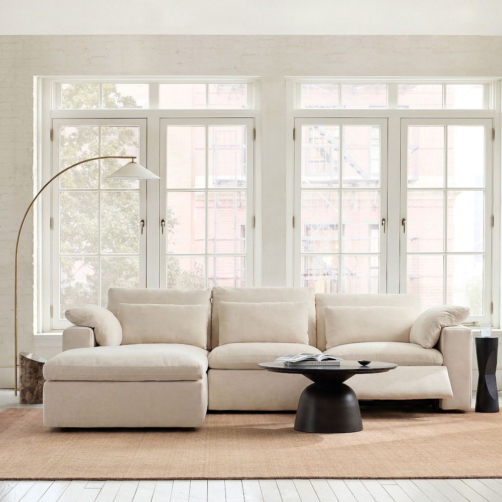 Harmony Modular Motion Reclining 3-Piece Chaise Sectional (117") by West Elm
