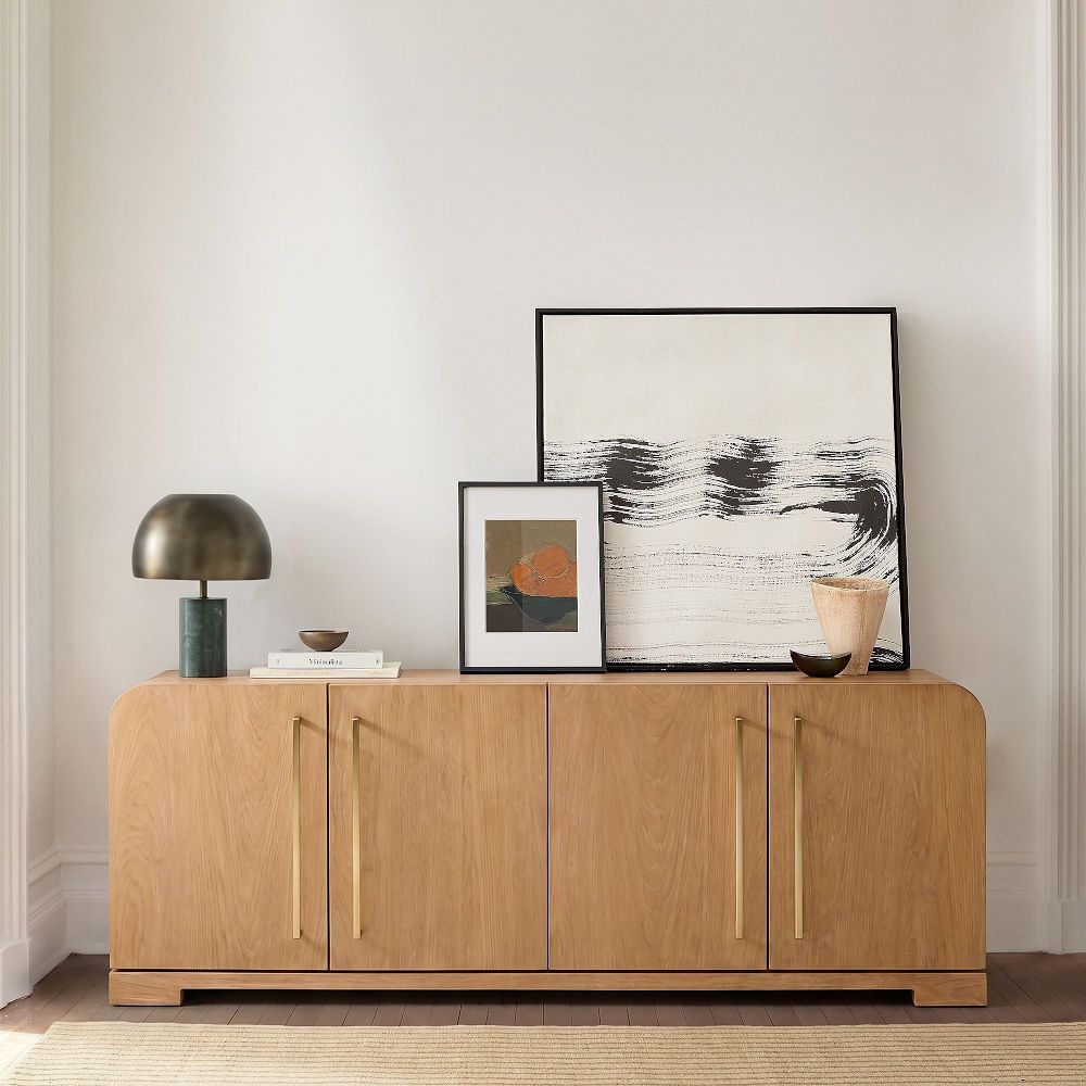 Ava Cerused Media Console (83") by West Elm