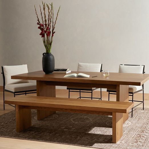Veda Rectangle Dining Table (84") by West Elm