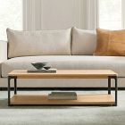 Macy Wood &amp; Metal Coffee Table (44")