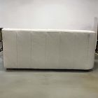Open Box: Aviana Left Arm 2-Seat Sofa Bench - Sierra Leather Snow, Cool Walnut