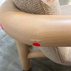 Open Box: Benson Chair - Performance Marled Basketweave Camel, Blonde