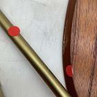 Open Box: Charley C-Side Table (19") - Walnut, Antique Brass