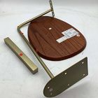 Open Box: Charley C-Side Table (19") - Walnut, Antique Brass