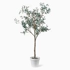 Open Box: Faux Potted Olive Tree (5')