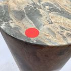 Open Box: Gideon Drink Table (7") - Faux Marble Beige
