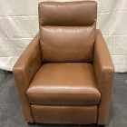 Open Box: Harris Leather Power Recliner - Saddle Leather Nut