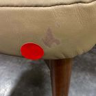 Open Box: Hyde Leather Dining Chair - Ludlow Leather Cumin, Cool Walnut