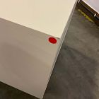 Open Box: Ida Nightstand (23") - White/Natural, Antique Brass