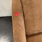 Open Box: Imogene Swivel Chair - Performance Chenille Crossweave Ochre, Almond