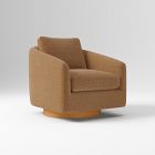 Open Box: Imogene Swivel Chair - Performance Chenille Crossweave Ochre, Almond