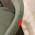 Open Box: Lenox Dining Chair, Set of 2 - Performance Velvet Dark Olive, Dark Bronze