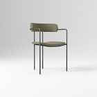 Open Box: Lenox Dining Chair, Set of 2 - Performance Velvet Dark Olive, Dark Bronze