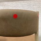 Open Box: Marcus Samuelsson Leather Dining Chair - Ludlow Leather Sesame, Blonde