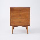 Open Box: Mid-Century 3-Drawer Side Table (20.5") - Acorn