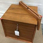 Open Box: Mid-Century 3-Drawer Side Table (20.5") - Acorn