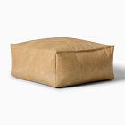Open Box: Modern Lounger Ottoman (29") - Vegan Leather Cream