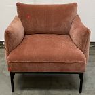 Open Box: Penn Chair - Performance Modern Chenille Burnt Umber, Black