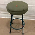 Open Box: Pierce and Ward Metal Counter Stool (26") - Deluxe Velvet, Juniper, Verdigris
