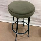 Open Box: Pierce &amp; Ward Counter Stool (26") - Deluxe Velvet Juniper, Dark Verdigris