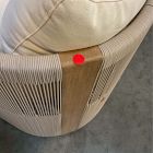 Open Box: Porto Outdoor Swivel Dining Chair - Reef, Alabaster