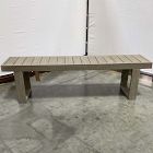 Open Box: Portside Outdoor Dining Bench (88.5") - Weathered Gray