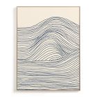 Open Box: Rolling Waves Print Wall Art by Minted for West Elm, Rolling Waves I (30" x 40") - Natural Wood