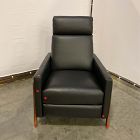 Open Box: Spencer Recliner - Sauvage Leather Nero, Pecan