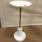 Open Box: Vaughn Marble Drink Table (9") - White