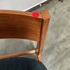 Open Box: Baltimore Dining Chair - Basket Slub Midnight, Cool Walnut