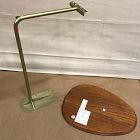 Open Box: Charley C-Side Table (19") - Walnut, Antique Brass