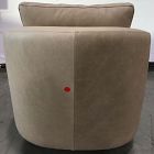 Open Box: Imogene Leather Swivel Chair - Ludlow Leather Sand, Dark Walnut