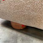 Open Box: Laurent Right Arm Sofa - Performance Marled Basketweave Camel, Cool Walnut