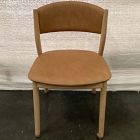 Open Box: Marcus Samuelsson Leather Dining Chair - Ludlow Leather Sesame, Blonde