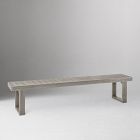 Open Box: Portside Outdoor Dining Bench (88.5") - Weathered Gray