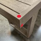 Open Box: Portside Outdoor Dining Bench (88.5") - Weathered Gray