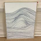 Open Box: Rolling Waves Print Wall Art by Minted for West Elm, Rolling Waves I (30" x 40") - Natural Wood