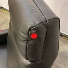 Open Box: Spencer Recliner - Sauvage Leather Nero, Pecan