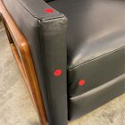 Open Box: Spencer Recliner - Sauvage Leather Nero, Pecan