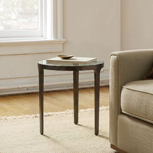 Elwell Glass Side Table (16") by West Elm