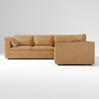 Harmony Modular Leather 3-Piece L-Shaped Sectional (122")